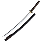 Yokai Oni Katana – T10 Clay-Tempered Samurai Sword with Hamon, Black Saya & Certificate