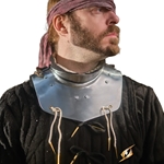 Captain Polished Steel Gorget – S/M Medieval LARP Neck Armor