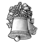 Pewter Christmas Bells Ornament 119.0114