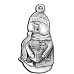 Caroling Snowman Christmas Ornament 119.0488