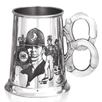 Police History One Pint Pewter Tankard