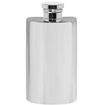 Top Pocket Plain Pewter Flask 2 Ounces