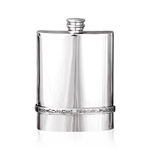 Plain Celtic Band Pewter Flask 6 Ounces