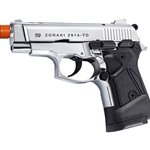ZORAKI 2914 Semi Auto Blank Pistol - Chrome