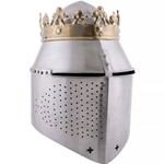 King’s Great Helm with Crown – 1.6mm Steel (16 Gauge)