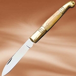 Old Fashioned Polished Bone Folding Knife