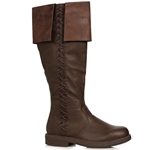 Men’s Brown Knee-High Pirate & Renaissance Costume Boots