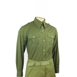 WWII German DAK Tropical Field Shirt – Olive Green Afrika Korps Reproduction