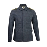 WWII German Luftwaffe M40 Fliegerbluse Reproduction – Wool Blend Flight Blouse with Yellow-Piped Shoulder Boards