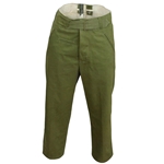 WWII German DAK Tropical Field Trousers – Olive Green Afrika Korps Cotton Blend Reproduction