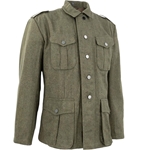 WWII German M40 Feldbluse Field Grey Wool Tunic – Reproduction Heer Infantry Uniform Jacket