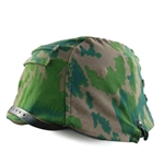 Reproduction WWII German SS Palmenmuster Reversible Helmet Cover – Spring/Autumn Palm Tree Camouflage