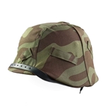 WWII German Italian Camo Helmet Cover Reproduction