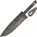 Alabama Damascus Steel - Damascus Knife Blade ADS074
