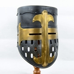 Darkened Crusader Helm – 18 Gauge