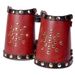 Starburst Leather Wrist Bracers BTS-2179