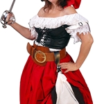 Ladies Leather Pirate Belt