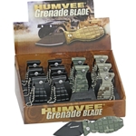 Humvee - 12 Pack Mini Grenade Knives