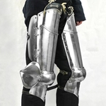 Leg Armor Set / Cuisse and Poleyn - 16 Gauge Steel