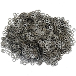 Loose Chainmail Rings - Flat Ring Dome Riveted 7mm - Mild Steel