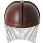 India Made - Leather Norman Chain Helmet PA911000