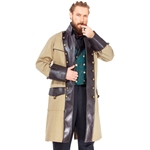 Plus Size Steampunk Pirate Time Traveler Coat in Cream