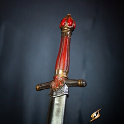 Duelist Long Sword - LARP Foam - Red Grip - 39 in