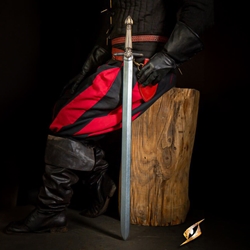 Duelist Long Sword - LARP Foam - White Grip - 39 in