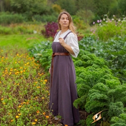 Frida Viking Dress - Burgundy Grey