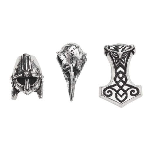 Norsebraid Hair Beads Pewter Alchemy ABR5