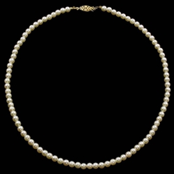 Ivory Pearl Necklace 20" - Simulated