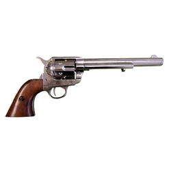 Old West M1873 Colt Cavalry Revolver Nickel Non Firing FD1107NQ