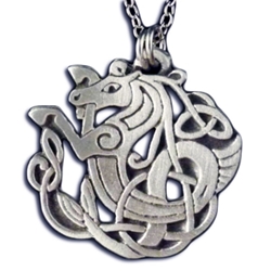 Celtic Seahorse Necklace