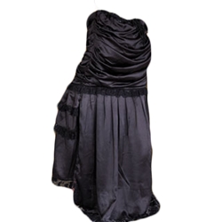 Satin Pegged Skirt 22-C1225