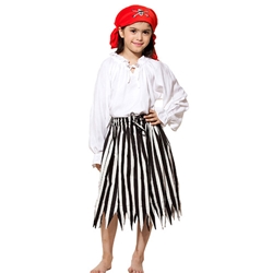 Girl's Striped Pirate Skirt C1266