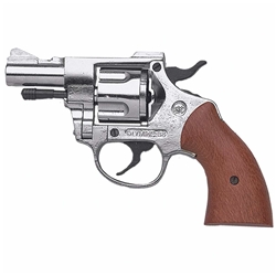 Olympic 9mm Blank Firing Revolver Nickel Finish 24-38-212