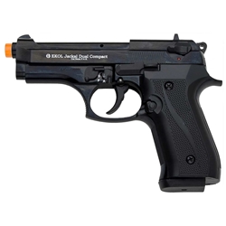 Jackal Compact Automatic - Front Firing Blank Gun - Black Finish - 9MM