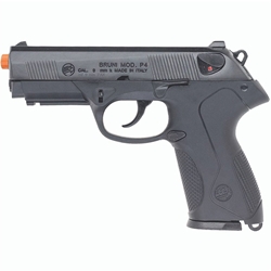 Bruni P4 9mm Automatic Blank Firing Replica Gun - Black Finish