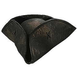 Caribbean Pirate Hat - Black
