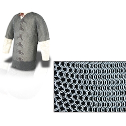 Chainmail Haubergeon, 60 Inch Chest, Round Ring Butted AB2518