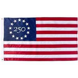 America 250th Anniversary Commemorative Flag – 13-Star Patriotic Polyester Banner
