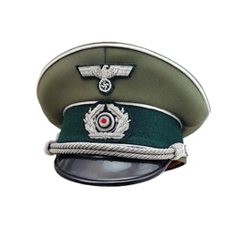 German Army Officer’s Visor Cap – WWII Historical Reproduction