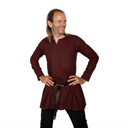 Bjorn Classic Medieval Canvas Tunic – Early Dark Ages Cotton Garment for LARP, SCA & Reenactments