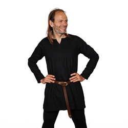 Bjorn Classic Medieval Canvas Tunic – Black