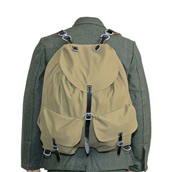 German WWII Mountain Troop Rucksack – M31 – Khaki (Gebirgsjäger)