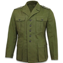 WWII German Heer Tropical DAK Field Tunic – Afrika Korps Cotton Reproduction