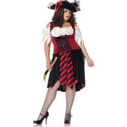 Crimson Pirate Plus Adult Costume 38-800071