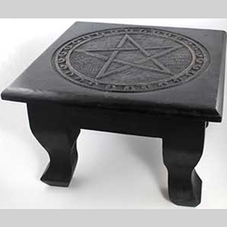 Large Square Pentagram Altar Table 45-RAT641P