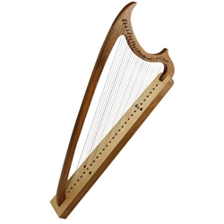 Early Music Shop 29-String Gothic Harp - Walnut,Early Music Shop 29-String Gothic Harp,EMS Gothic Harp