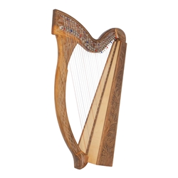Roosebeck Minstrel Harp 29-String Walnut with Chelby Levers